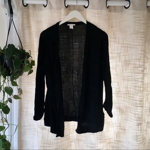 MOVING SALE!! H&M Basic Open-Front Black Cardigan